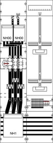 ABB Striebel & John KA4270 Mess- und Wandlerfeld BH5 vorverdrahtet mit Zählerkreuz , 2CPX035028R9999