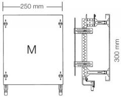 ABB Striebel & John ED61MA Kombi-Set Montageplatte 2RE / BH000, 1FB , 2CPX037820R9999