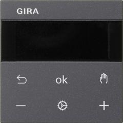 Gira 539328 S3000 RTR Display System 55 Anthrazit Raumtemperaturregler