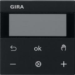 Gira 5393005 S3000 RTR Display System 55 Schwarz Raumtemperaturregler