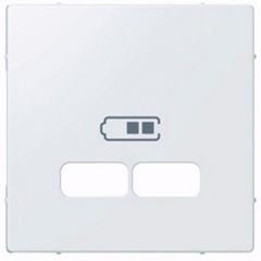 MERTEN MEG4367-0325 Zentralplatte USB-Ladestationeins. aktivweiß glänzend