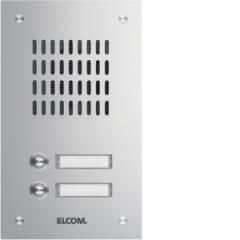 Elcom 1102180 Unterputztuerstation TVG-2/1 edelstahl