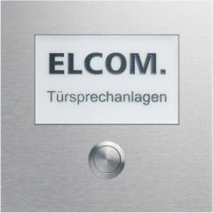 Elcom 5810125 Klingeltaster CZM-210 1Taster+ gr.Schild MODESTA