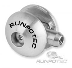 Runpotec 20279 25mm Gewinde RG6 Edelstahl Laufrolle