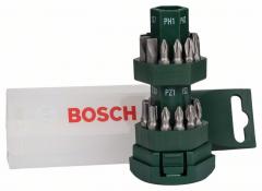 Bosch 2607019503 -EW 25-teiliges Big-Bit Schrauberbit- Bit-Set 25St 6xPH 6xPZ
