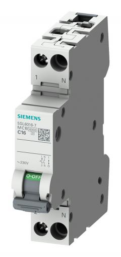 Siemens 5SL6006-6 230V 6KA 1+N-polig 1TE B6 Leitungsschutzschalter