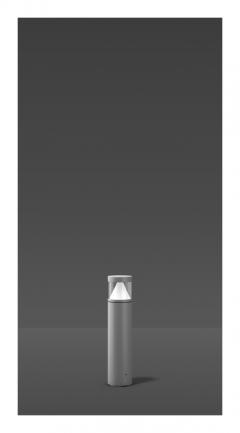 RZB 612161.004 Mega Cone 10W 600lm 830 silber LED-Pollerleuchte
