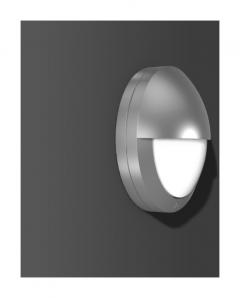 RZB 582013.004.1 Rounded Midi 10W 170lm 830 silber LED-Wandleuchte