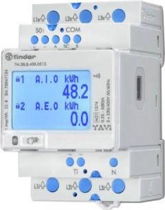 Finder 7M.38.8.400.0112 LCD 2 x S0 IR NFC MID Multifunktions-Energiezähler