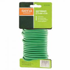 Siena Garden 415449 Softdraht 5m x 5mm grün, mit Drahteinlage