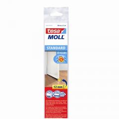 Tesa 05433-100-00 Moll Tür-Dichtschiene weiß bis 12mm für glatte Böden
