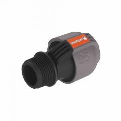 Gardena 2763-20 Sprinklersystem Verbinder Außengewinde 25 mm (1) , 25 mm, Quick&Easy