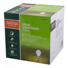 Siena Garden 681981 Solar-Leuchtkugel Ø30cm 4 LED, Ø30x66,5cm