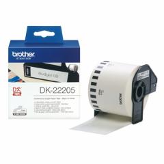 Brother DK-22205 Papier 62mm 30,48m weiß Endlosetikettenrolle