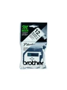 Brother M-K231 12mm/8m weiss/schwarz Schriftband