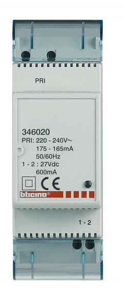 Bticino 346020 Zusatznetzgerät für Touch-Screen