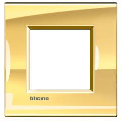 Bticino LNA4802OA Light Rahmen ICEGOLD 2-modulig , (Gold)