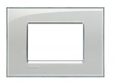 Bticino LNA4803KG Light Rahmen EISGRAU 3-mod , (grau)