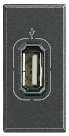 Bticino HS4285 Anschlussdose USB , (anthrazit)