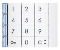 Bticino 353002 Frontblende SFERA New für Codelocktastatur ALLWHITE , (weiß)