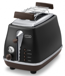 DeLonghi CTOV2103BK 2-Schlitz-Toaster 900W ICONA