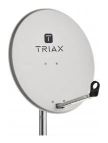 Triax TDA-65LG lichtgrau 65cm ALU-Spiegel