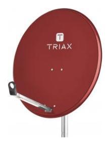 Triax TDA-80R ziegelrot 80cm ALU-Spiegel