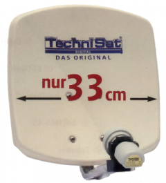 TechniSat DigiDish 33 beige + Universal-Twin-LNB
