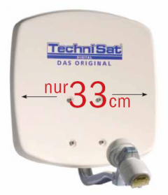 TechniSat DigiDish 33 rot + Universal-Twin-LNB