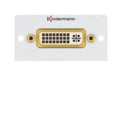 Kindermann 7444000502 DVI-I (24+5pin) Kabelpeitsche 50x50mm Anschlussblende Halbblende