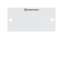 Kindermann 7444000400 neutral aluminium eloxiert 50x50mm Blindblende Halbblende