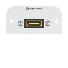 Kindermann 7441000542 HDMI Highspeed mit Ethernet Anschlussblende Halbblende 54x54mm