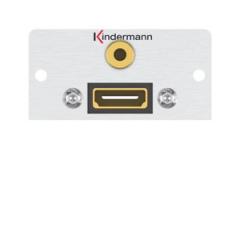 Kindermann 7444000589 HDMI/Audio 3,5Kl Anschlussblende