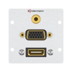 Kindermann 7444000586 HDMI VGA Audio Anschlussblende