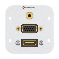 Kindermann 7441000586 HDMI VGA Audio Anschlussblende
