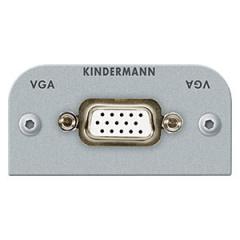 Kindermann 7441000401 VGA (HD15) Lötanschluss 54x54mm Anschlussblende Halbblende