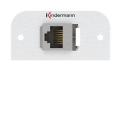 Kindermann 7441000423 Cat.6/6A RJ45 LSA (Setec) 54x54mm Anschlussblende Halbblende