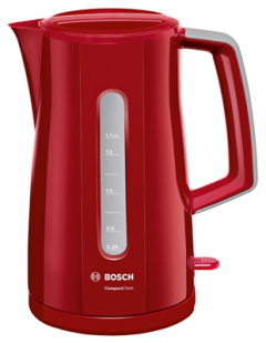 Bosch TWK3A014 Wasserkocher 1,7l rot 2.400W