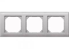 MERTEN 486360 Rahmen 3fach aluminium M-PLAN