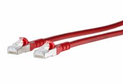 METZ CONNECT ISO/IEC 10G AWG26 2xRJ45 rot 10,0m Patchkabel Cat6A , 130845A066-E