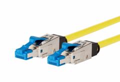 METZ CONNECT RJ45 AWG26 gelb 0,5m Patchkabel Cat.8.1 , 13084H0577-E