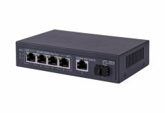 METZ CONNECT 13005SG4P1E1S-E EPOS G-4P1E1S 4xPoE 1xRJ45 1xSFP PoE Switch W-DAT Line