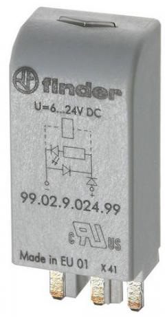 Finder 99.02.9.024.99 EMV-Modul LED+Freilaufdiode