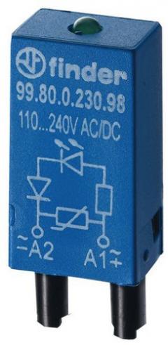Finder 99.80.0.230.98 EMV-Modul LED+Varistor