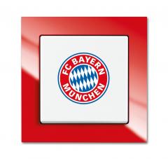 Busch-Jaeger 2000/6 UJ/03 Fanschalter FC Bayern München, Aus- und Wechselschaltung