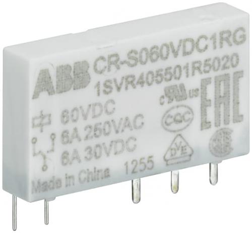 ABB Stotz-Kontakt CR-S012VDC1R , Steckbares Interface-Relais 1We, A1-A2=12VDC, Output=6A/250VAC , 1SVR405501R2010