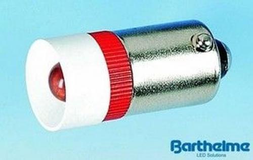 Barthelme 53092315 10x25mm BA9s 230V AC/DC weiss Single-LED