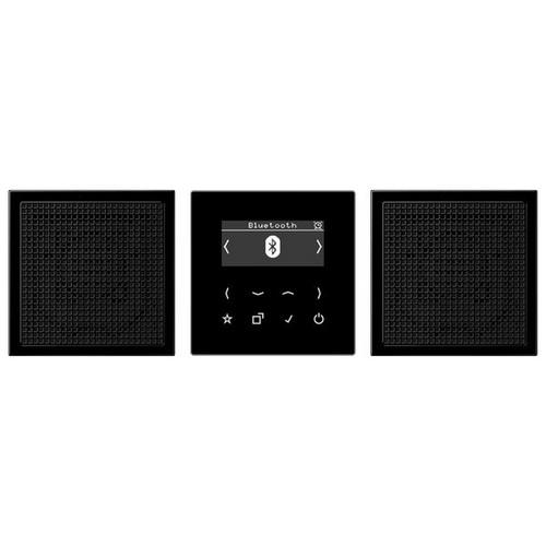 Jung DABLS2BTSW Smart Radio DAB+ Bluetooth®, Set Stereo, Serie LS, schwarz