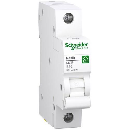 Schneider Electric R9F23116 Resi9 1P B16A Charakteristik 6kA Leitungsschutzschalter