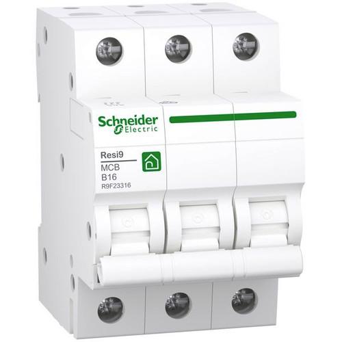 Schneider Electric R9F23316 Resi9 3P B16A Charakteristik 6kA Leitungsschutzschalter